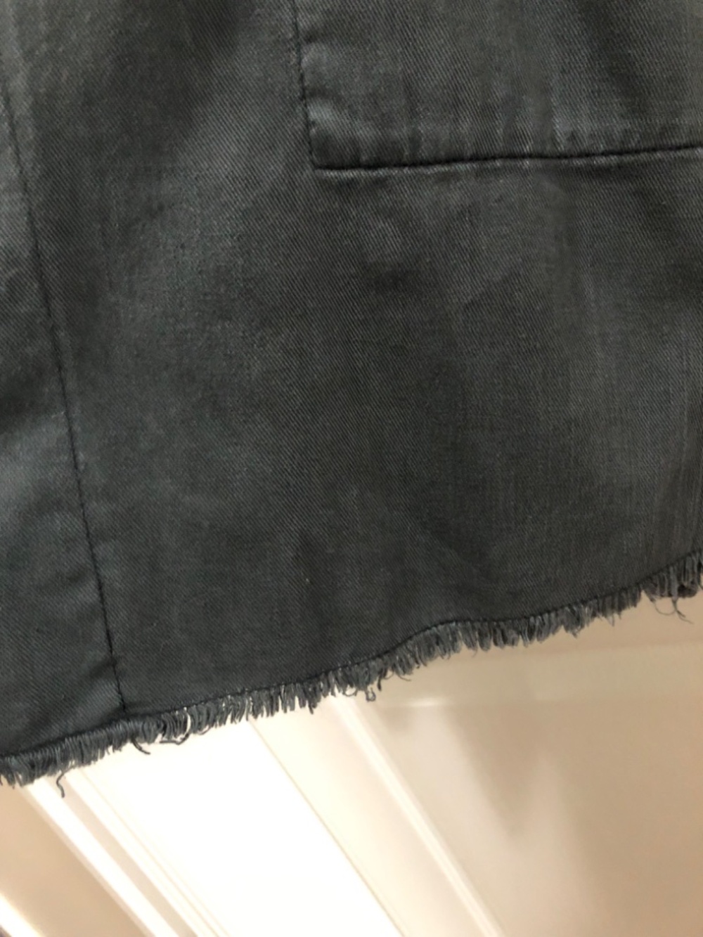 Wilfred cotton belted kimono sz Med frayed trim and sleeves - Picture 5 of 8